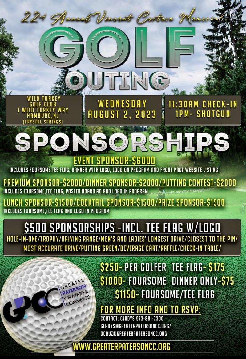 22nd Annual Vince Cortese Memorial Golf Outing
